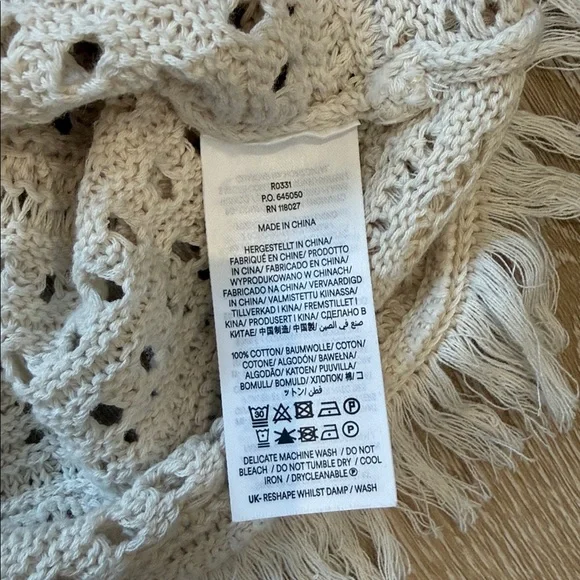 Boden Crochet Fringe Top and Skirt SET Size XS Top Size S Skirt - Picture 10 of 11